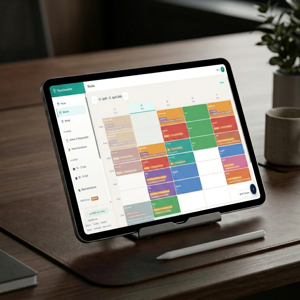 TeachSmarter App Mockup - Lehrerkalender